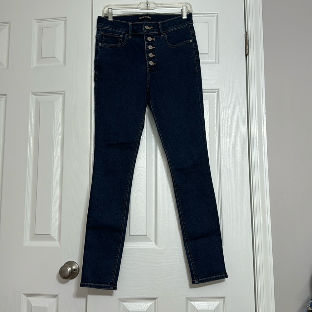 High Waisted Dark Wash Jeans